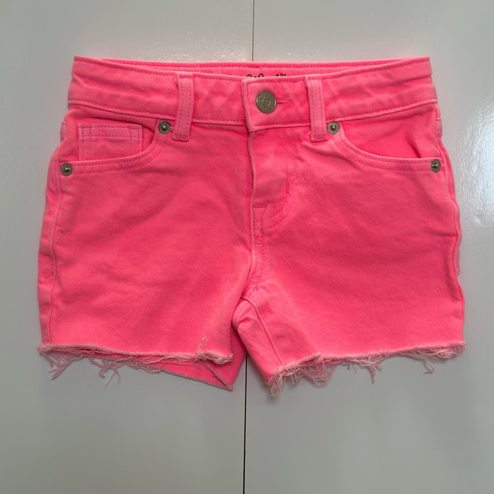 Cat & Jack Girls' Mid-Rise Cut-Off Jean Shorts  - Size XS 4/5